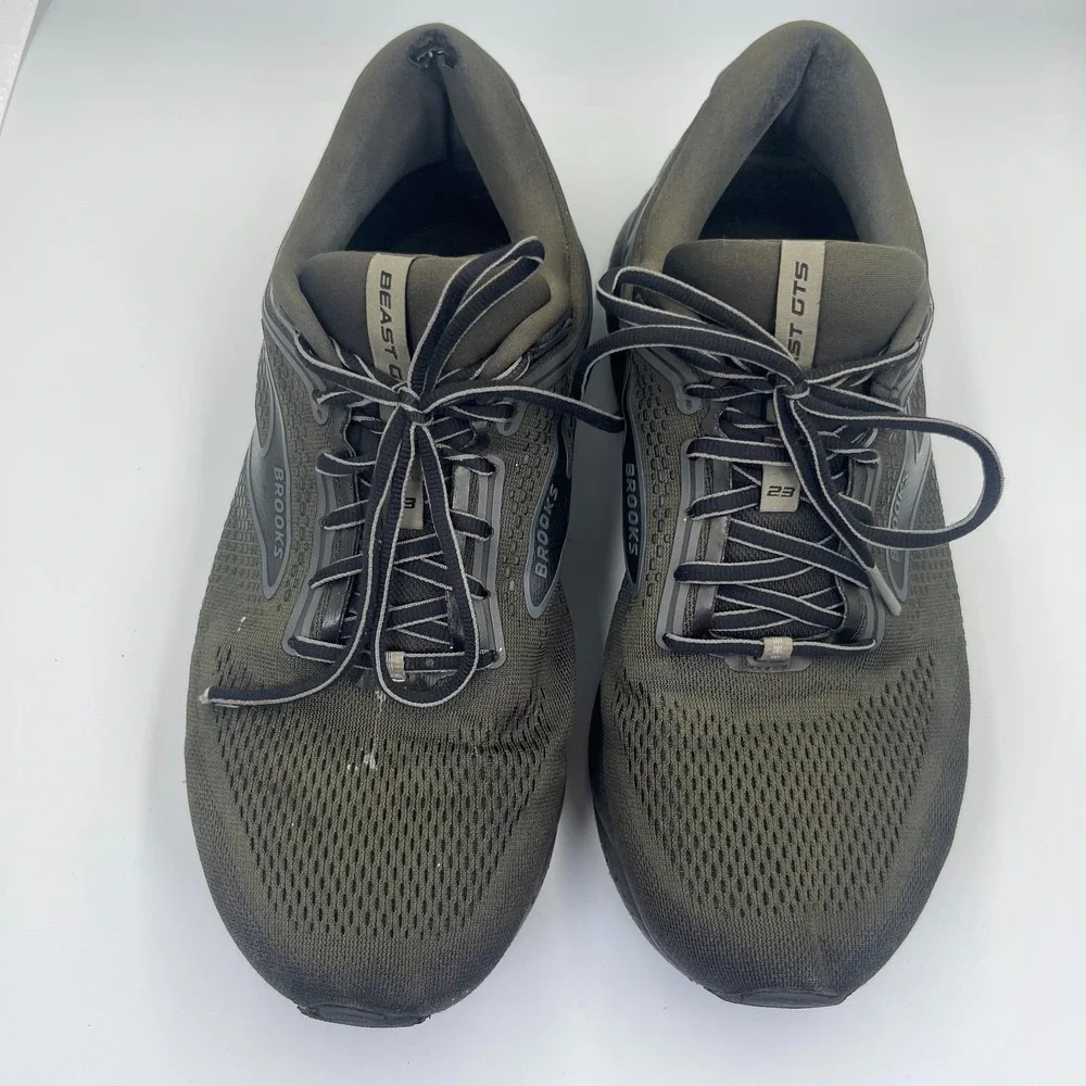 Brooks Beast GTS 23 1104014E041 Sneakers Mens US 12 Green Mesh Running Shoes